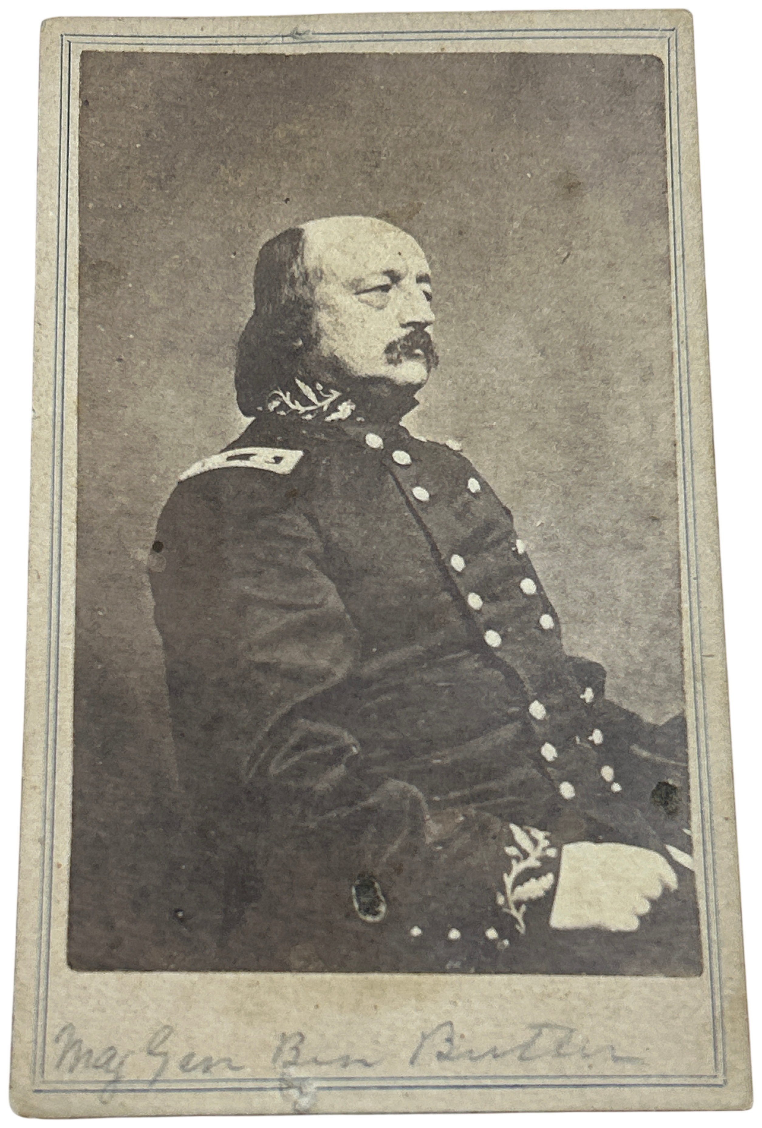 Civil War Union General Benjamin Butler CDV Photograph by L. T. Prince New Orleans