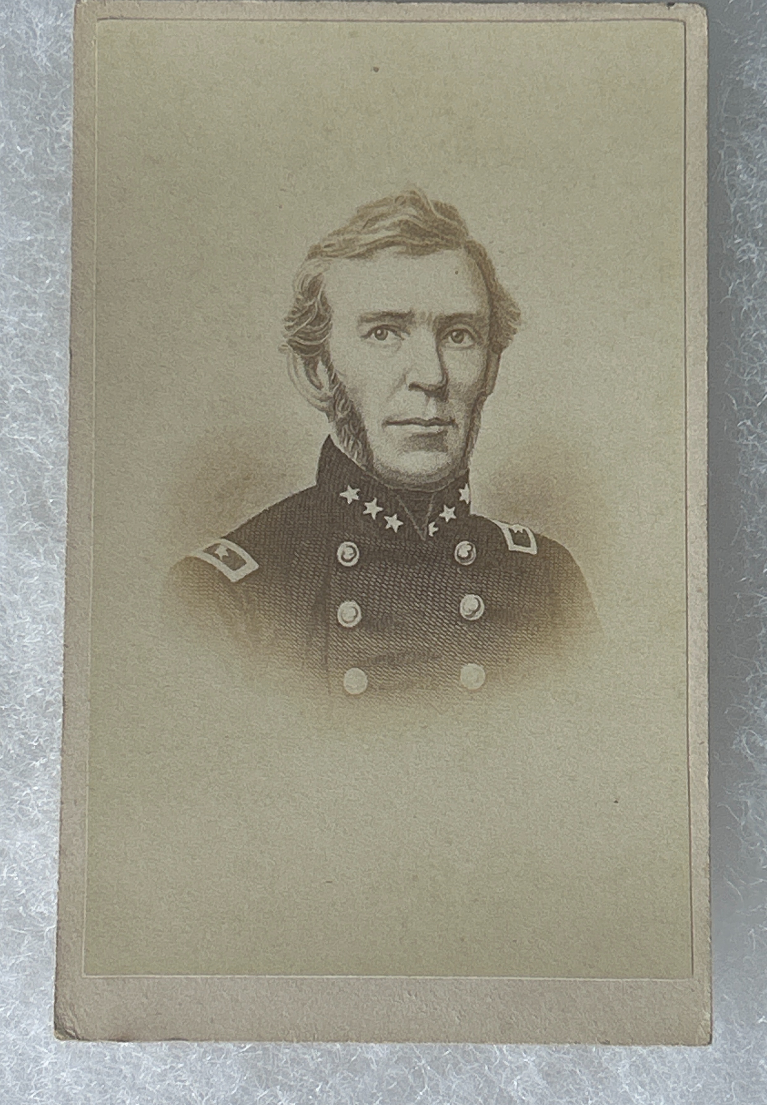 Civil War Confederate General Braxton Bragg CDV Photograph
