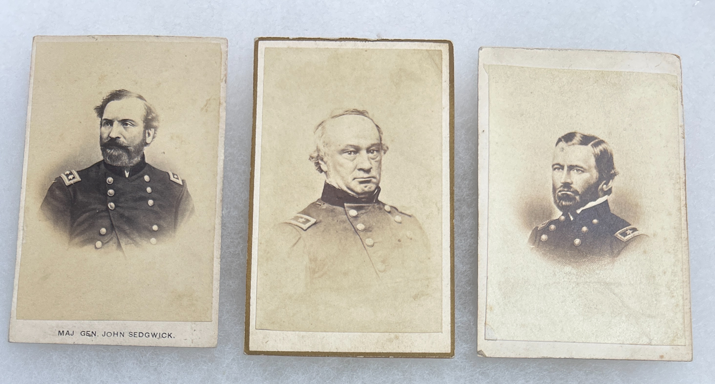 Civil War CDV Union Army General lot Including Grant, Sedgwick, and Halleck