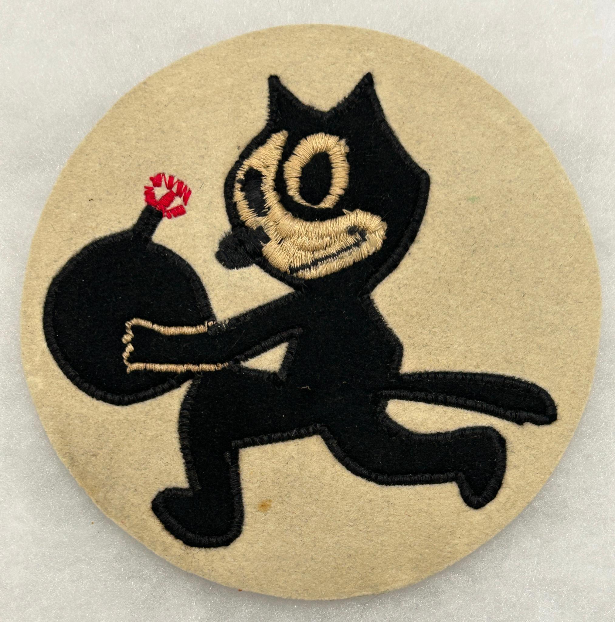 WWII U.S. Navy VF-3 "Felix The Cat" Fighter Squadron Patch