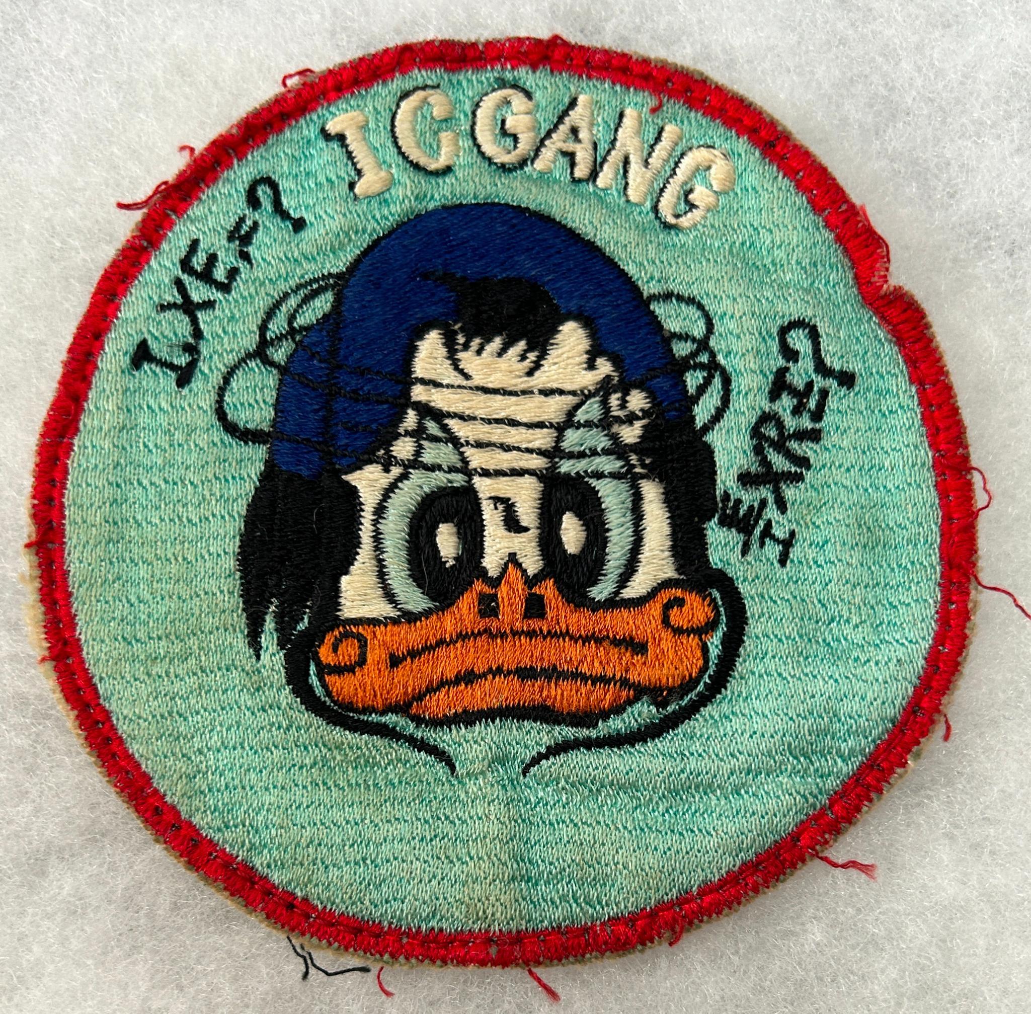 WWII U.S. Navy "I C Gang" Donald Duck Patch Interior Communications Gang Patch