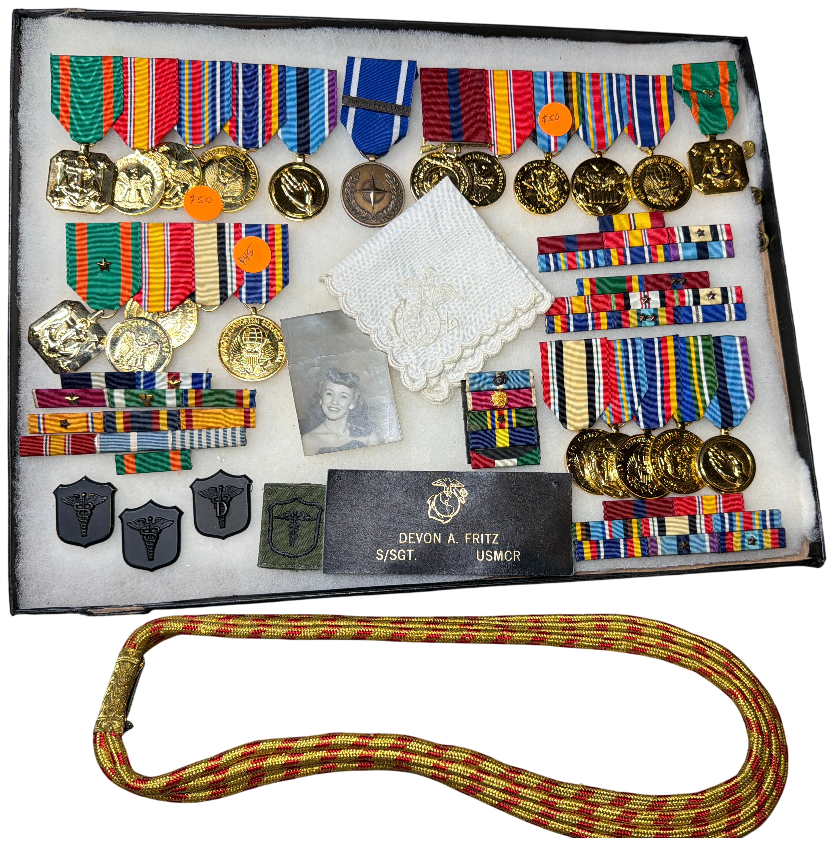 Collection of Mixed US Navy and United States Marine Corps Reserve Medals and Memorabilia