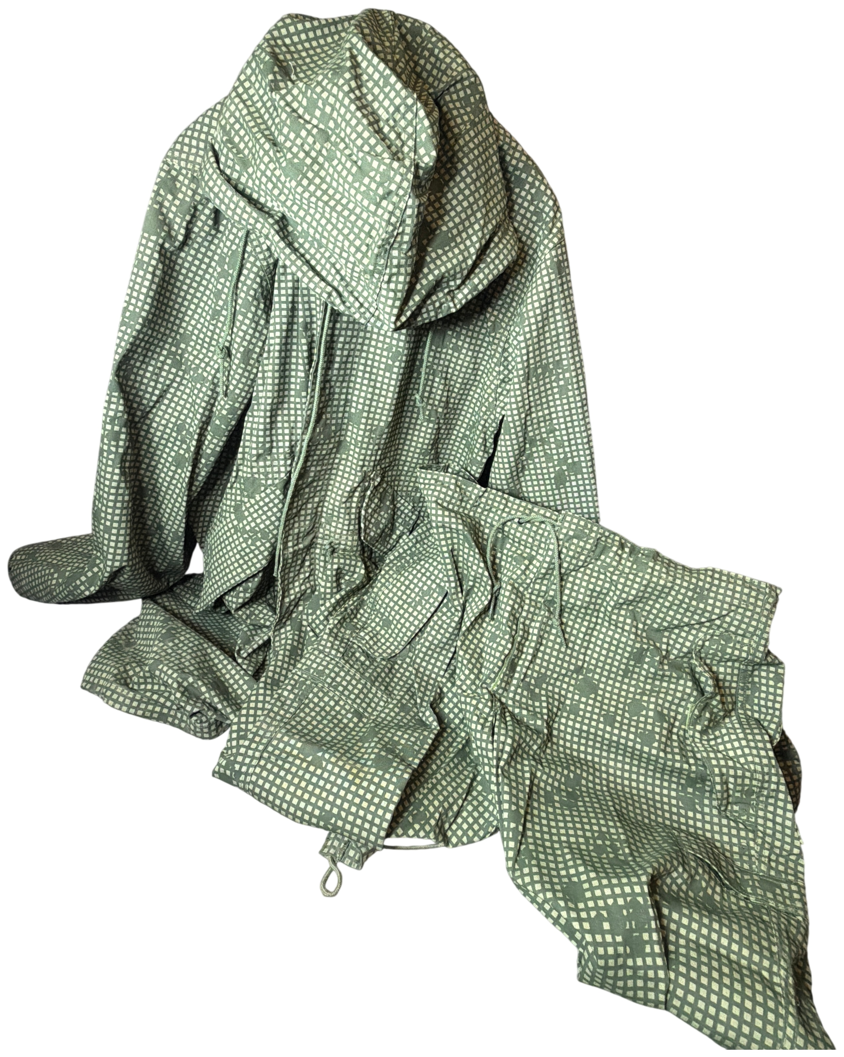 A United States Military Night Desert Camouflage Parka and Trousers Set