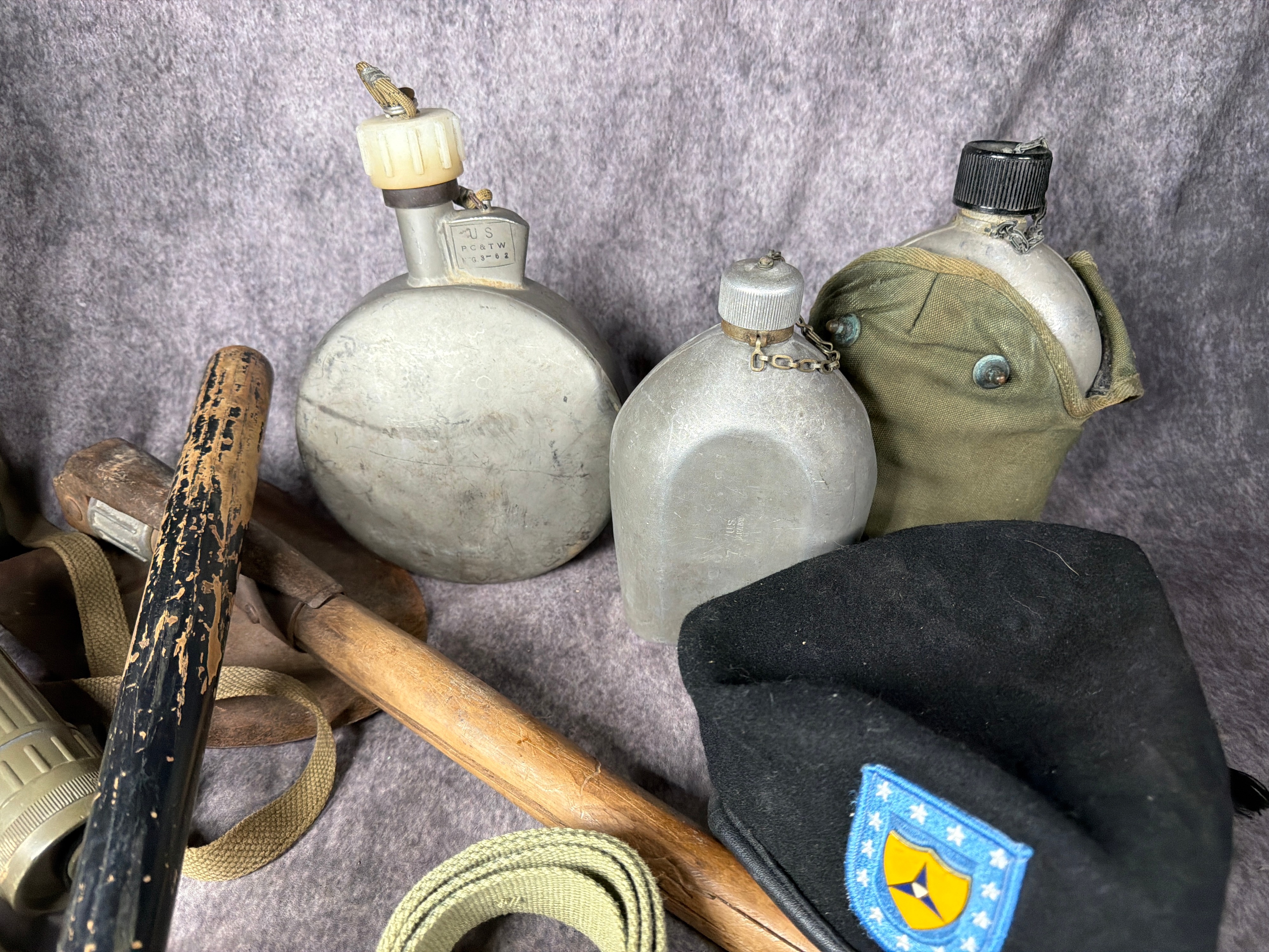Lot 785 - A Collection of US and European Military Field Gear, Medals ...