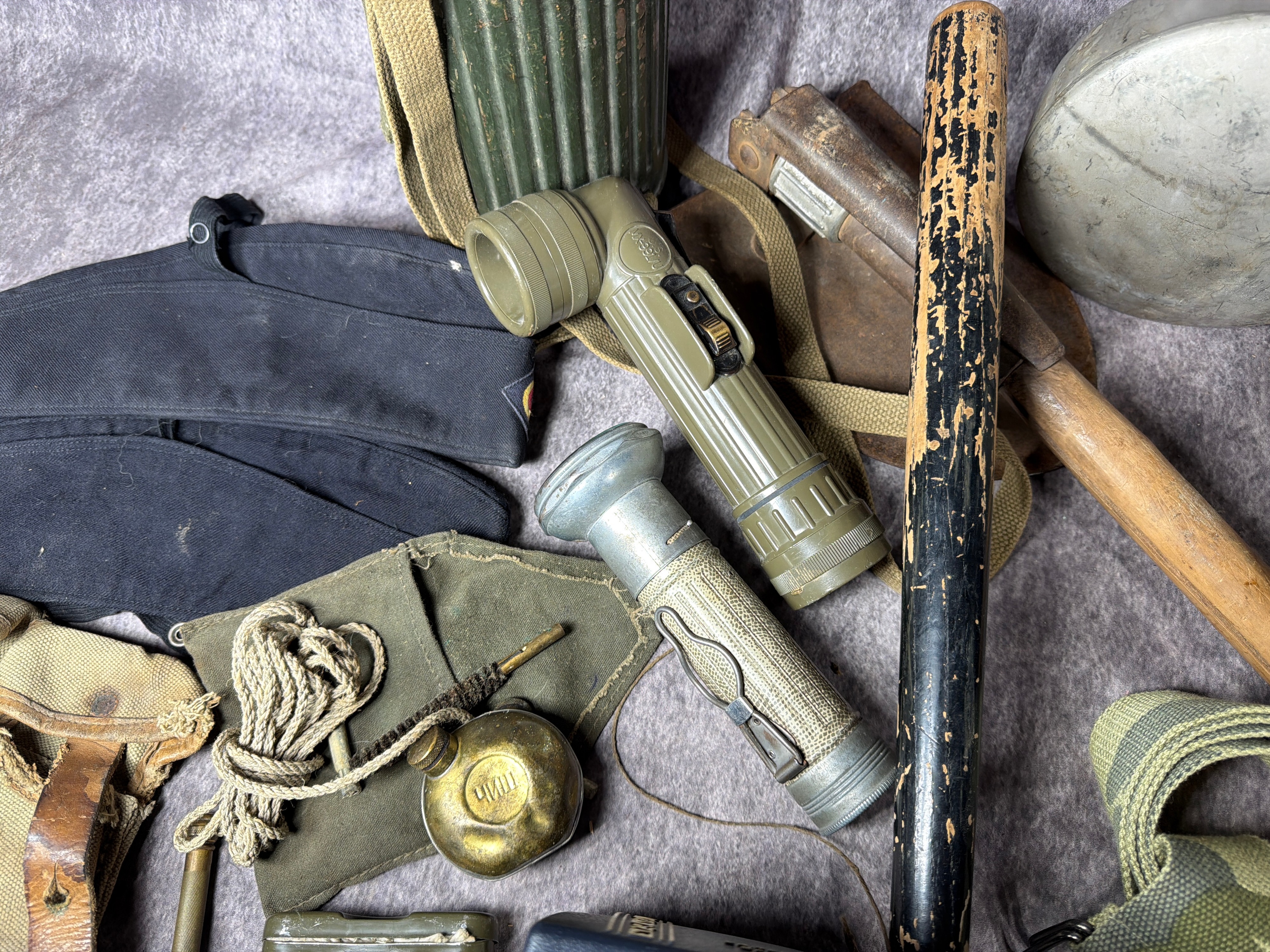 Lot 785 - A Collection of US and European Military Field Gear, Medals ...