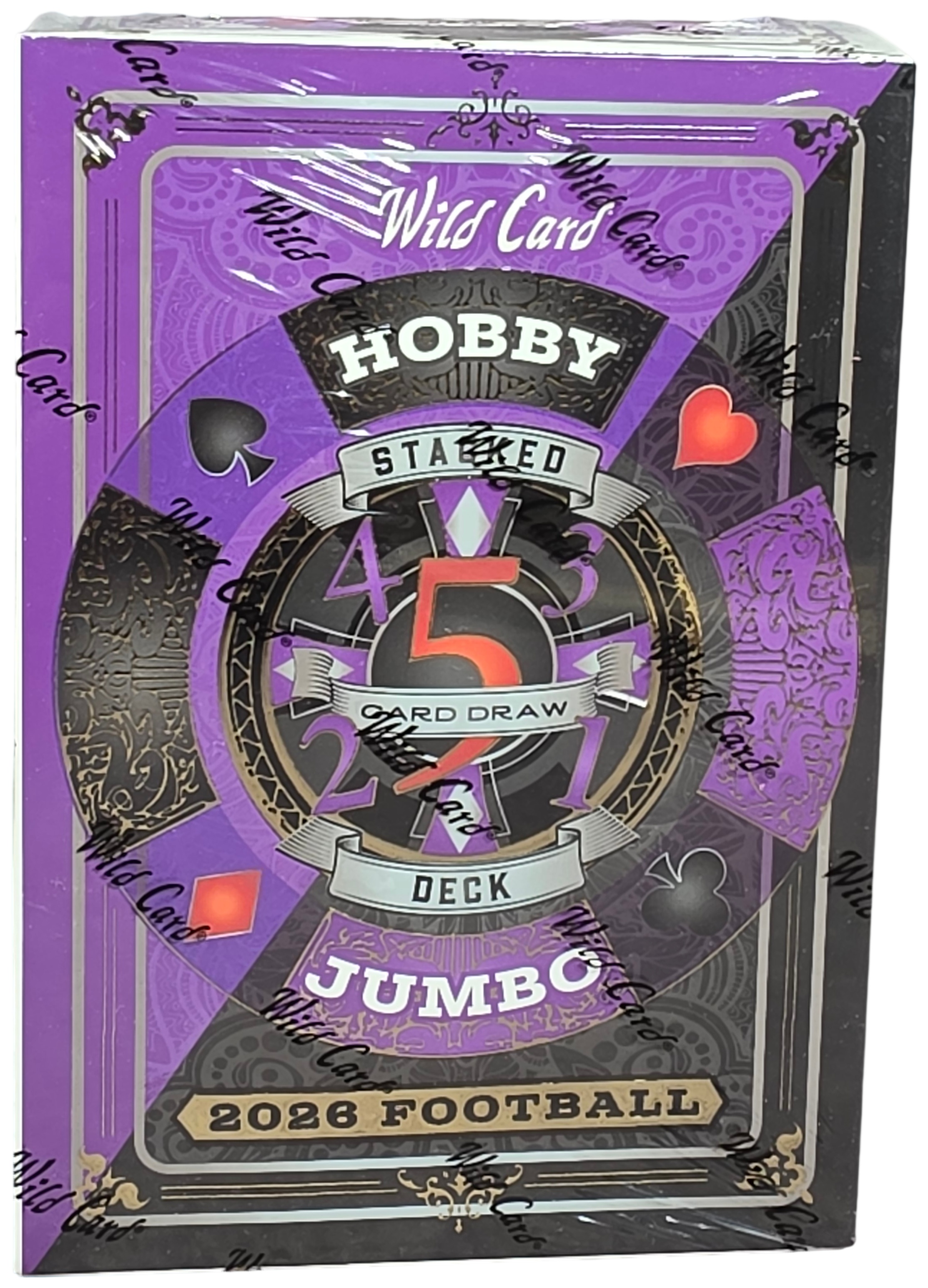 2026 Wild Card Football 5-Card Draw Stacked Deck Jumbo Sealed Box