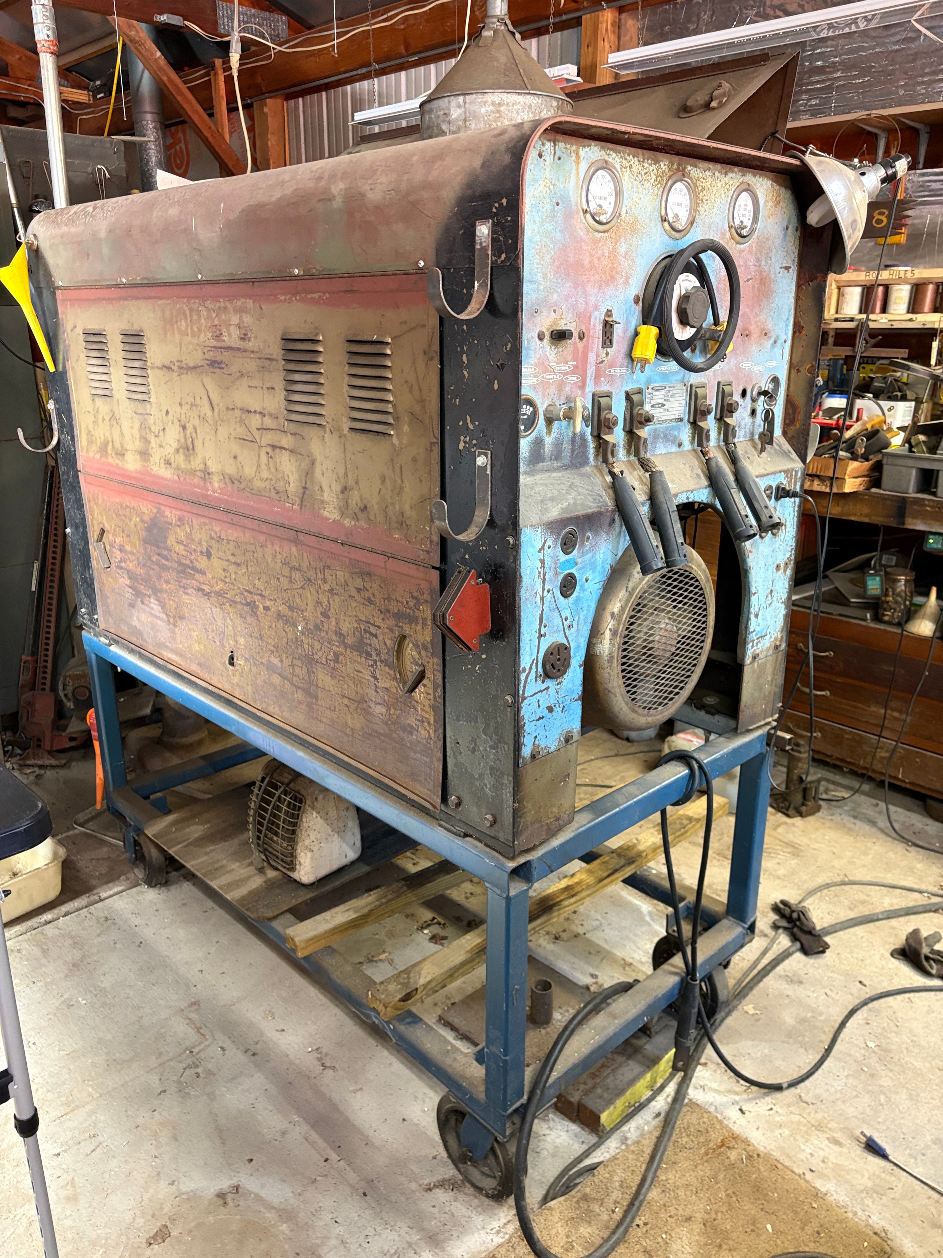 Hobart Brothers 10KW Model G-310 Industrial Welder and Generator Powered by Kaiser Jeep Corporation Industrial Engine