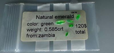 אבן אמרלד ליטוש מיוחד במשקל 0.585 קראט, טבעית מהכספת באחריות אחרי בדיקה