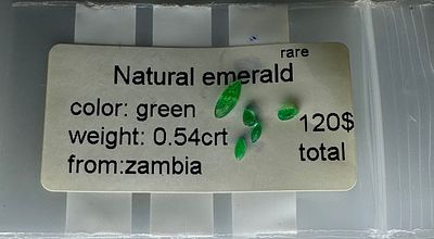 אבן אמרלד ליטוש מיוחד במשקל 0.54 קראט, טבעית מהכספת באחריות אחרי בדיקה