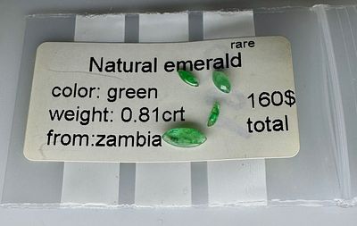 אבן אמרלד ליטוש מיוחד במשקל 0.81 קראט, טבעית מהכספת באחריות אחרי בדיקה