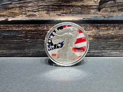 אונקיית כסף 999 נדירה
ליברטי צבעוני