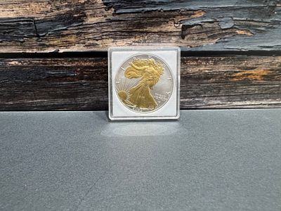 אונקיית כסף 999 נדירה
ליברטי ציפוי זהב