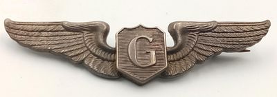 A WW2 USAAF Glider Pilots Wings. Text book example made by Firmin, London.