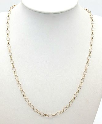 A 9K Yellow Gold Belcher Link Chain. 46m. 3g weight.