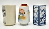 Three Vintage Decorative Japanese Ceramic Pieces. Markings on base. 8cm largest piece.Image - 3