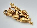 A 9K YELLOW GOLD KOALA BEAR CHARM / PENDANT. 2G. SC - 1031.Image - 1