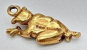 A 9K YELLOW GOLD KOALA BEAR CHARM / PENDANT. 2G. SC - 1031.Image - 5