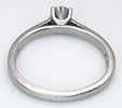 A PLATINUM SOLITAIRE DIAMOND RING, 0,25CT DIAMOND WEIGHT, 3.5G TOTAL WEIGHT, SIZE J. REF: PWN3308Image - 3