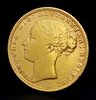 An 1872 Queen Victoria, Young Bun Head, 22K Gold Full Sovereign Coin. EF grade but please see Image - 1