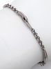 A 18K white gold diamond clover bracelet, 0.15ct diamond weight, 6.3g total weight, 18.4cm Image - 2