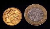 A 1903 Edward VII, 22k Gold Half Sovereign Coin. Sydney mint. C-1013.Image - 2