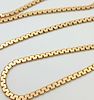 A 9K yellow gold flat banana chain necklace, 9.7g total weight, 16” total length. Ref: 1784IImage - 3