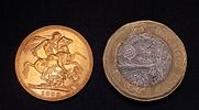 An 1888 Queen Victoria, 22K Gold, Full Sovereign Coin. London mint. Second legend. Close 'G'. C-1002Image - 2