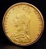 An 1892 Queen Victoria, 22K Gold Full Sovereign Coin. Melbourne mint. C-1012.Image - 1