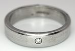A 9k white gold diamond wedding band. 7.3g total weight, size U. CW01.Image - 3