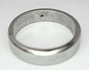 A 9k white gold diamond wedding band. 7.3g total weight, size U. CW01.Image - 4