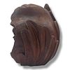 An antique Chinese Hand-Carved Wooden Shou Lao Figure in Peach Form. Hand carved details in the Image - 1