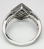 An 18K White Gold Diamond Ring. Princess and baguette cut diamonds - 0.47ctw, 4g total weight. Image - 4