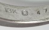 An 18K White Gold Diamond Ring. Princess and baguette cut diamonds - 0.47ctw, 4g total weight. Image - 5