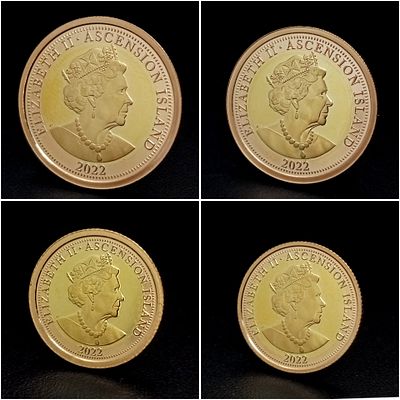 A 2022 QUEEN ELIZABETH II, PLATINUM JUBILEE ASCENSION ISLAND PROOF COIN SET: FULL SOVEREIGN