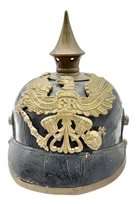 WW1 Imperial German-Prussian M1891 Other Ranks Pickelhaube Spiked Helmet. A WW Classic fit for