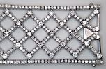 A W.G.I Certified Mesmerising 19.14ctw Diamond and 18K White Gold Dress Bracelet. A criss-cross Image - 7