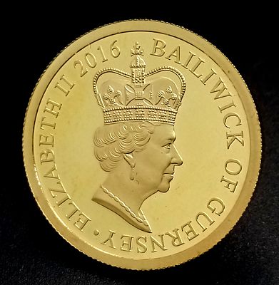 A 2016 Queen Elizabeth II, 90th Birthday 22K Gold Birthday Proof Coin. Only 995 made. 7.98g. 