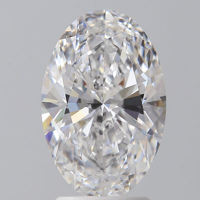 A 2.5Ct Oval cut Lab-Grown diamond. Colour D, clarity VS2. IGI certified. Cert no: LG727533021. 