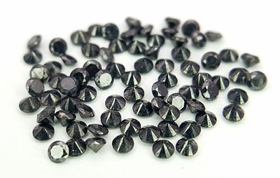 An ASSORTED SELECTION OF BLACK ROUND BRILIANT CUT DIAMONDS 2.70CT. Ref: A/S BLD NN