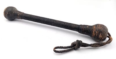 An Antique 19th Century Navy Bosun’s ‘Persuader’ Cosh, 24.5cm Long, Weighs approximately 280 Grams.