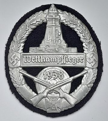 1938 German Veterans “Combat Games Winner” Team Sleeve Badge.