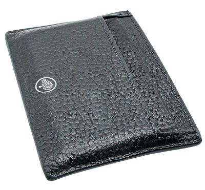 A Mulberry Black Classic Grain Leather Card Holder. Size approx: 10.5cm x 7.7cm. Ref: 28006
