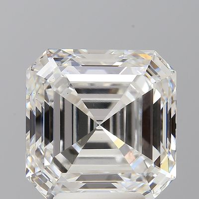 A 5.10ct Asscher Cut Lab-Grown Diamond. Colour D, clarity VS2. IGI certified. Cert no: 