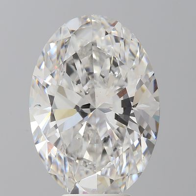 A 6.29ct Oval Brilliant Cut Lab-Grown Diamond. Colour D, clarity VS2. IGI certified. Cert no: 