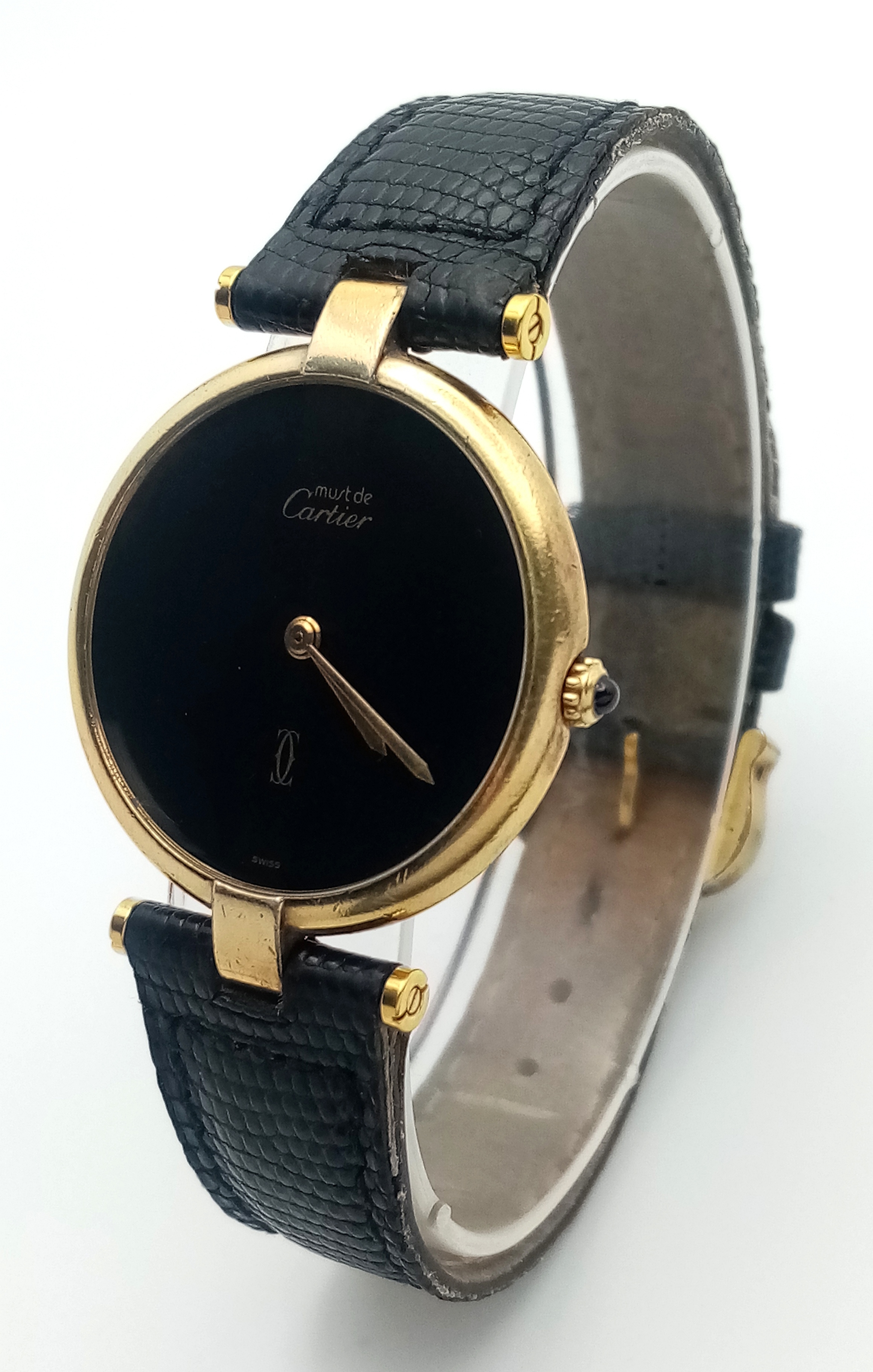 A Must de Cartier Gold Plated Sterling Silver Quartz Ladies watch