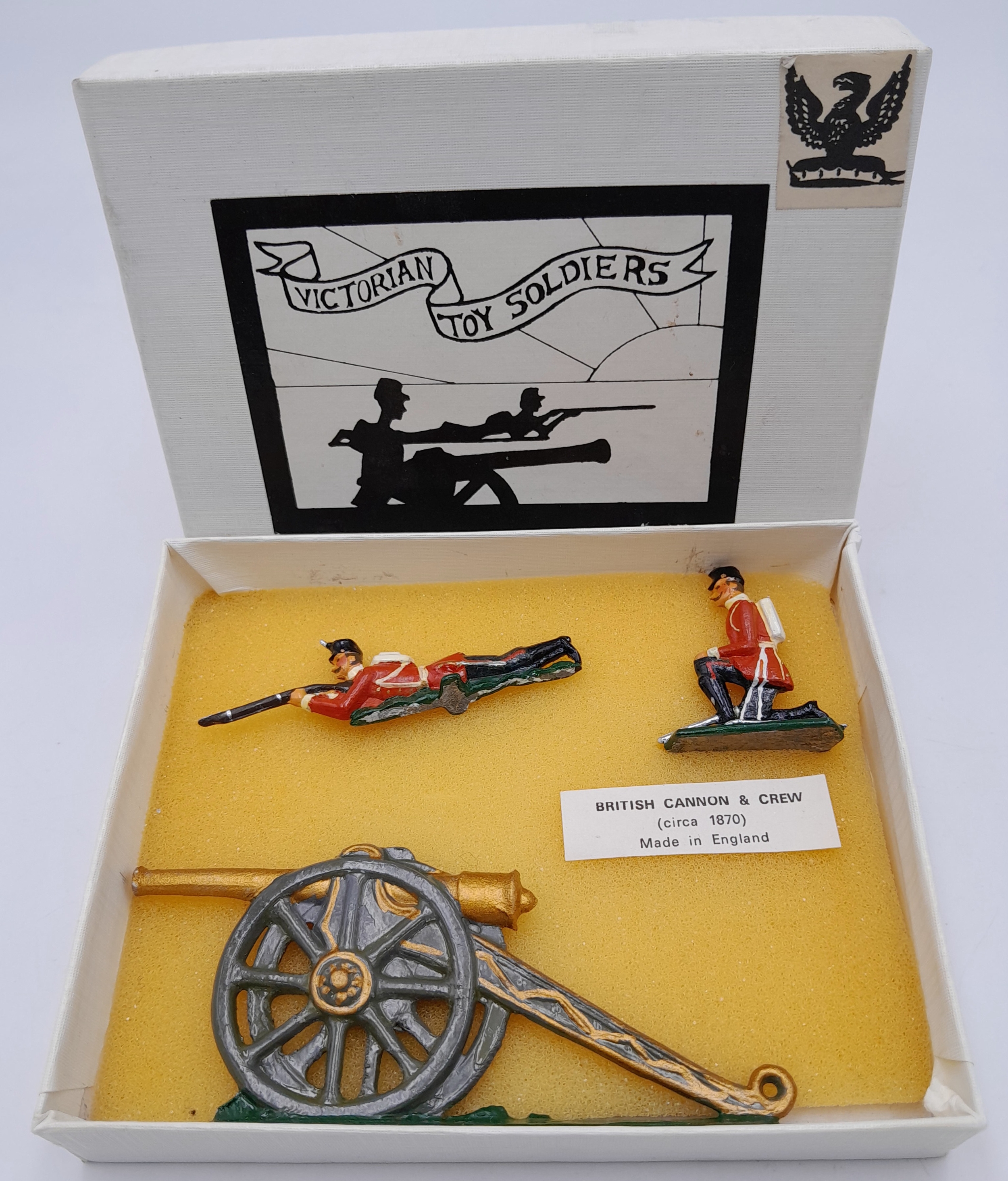 An 1870, hand painted solid cast lead figure set