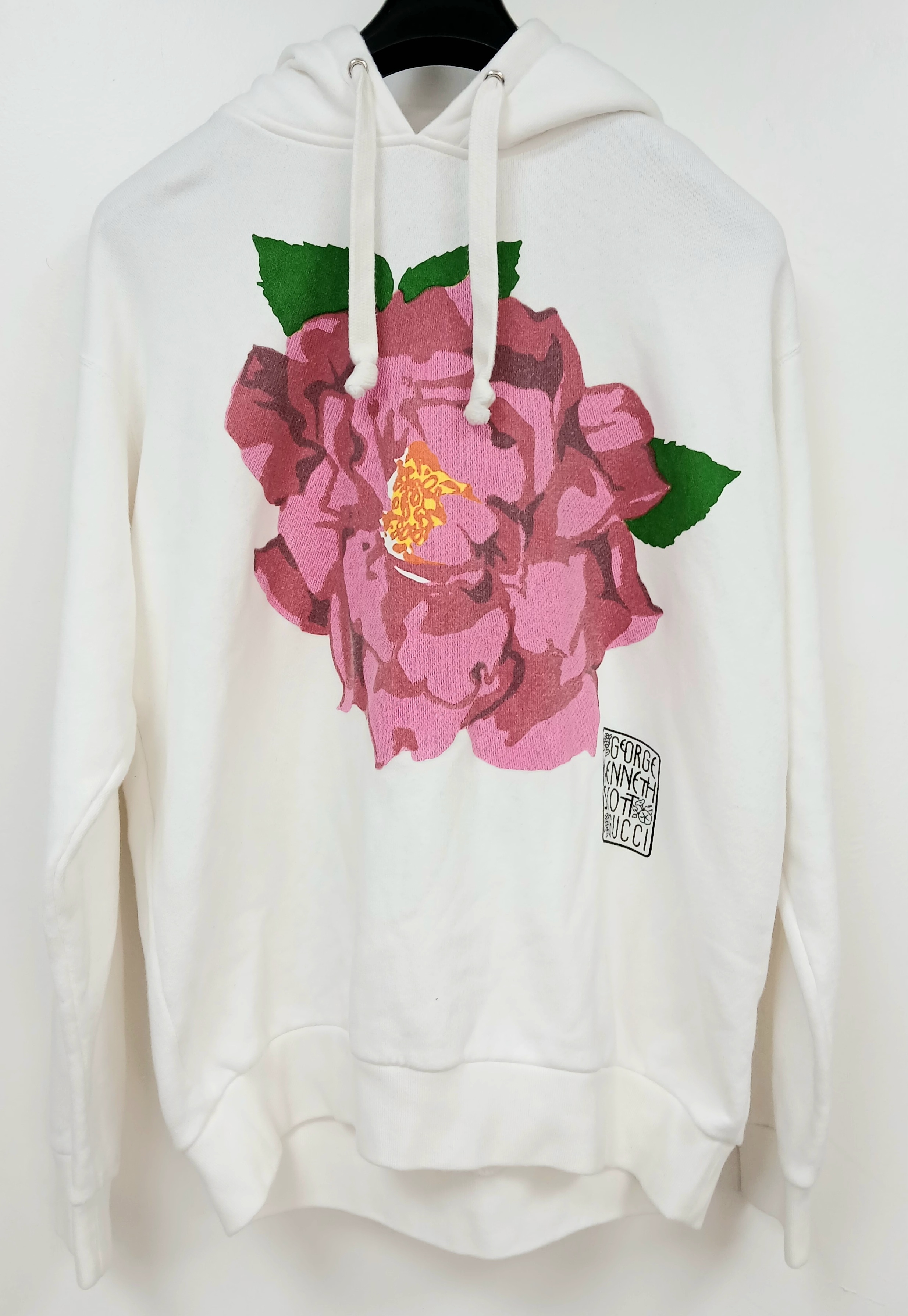 A White Gucci x Ken Scott Floral Print Hoodie
