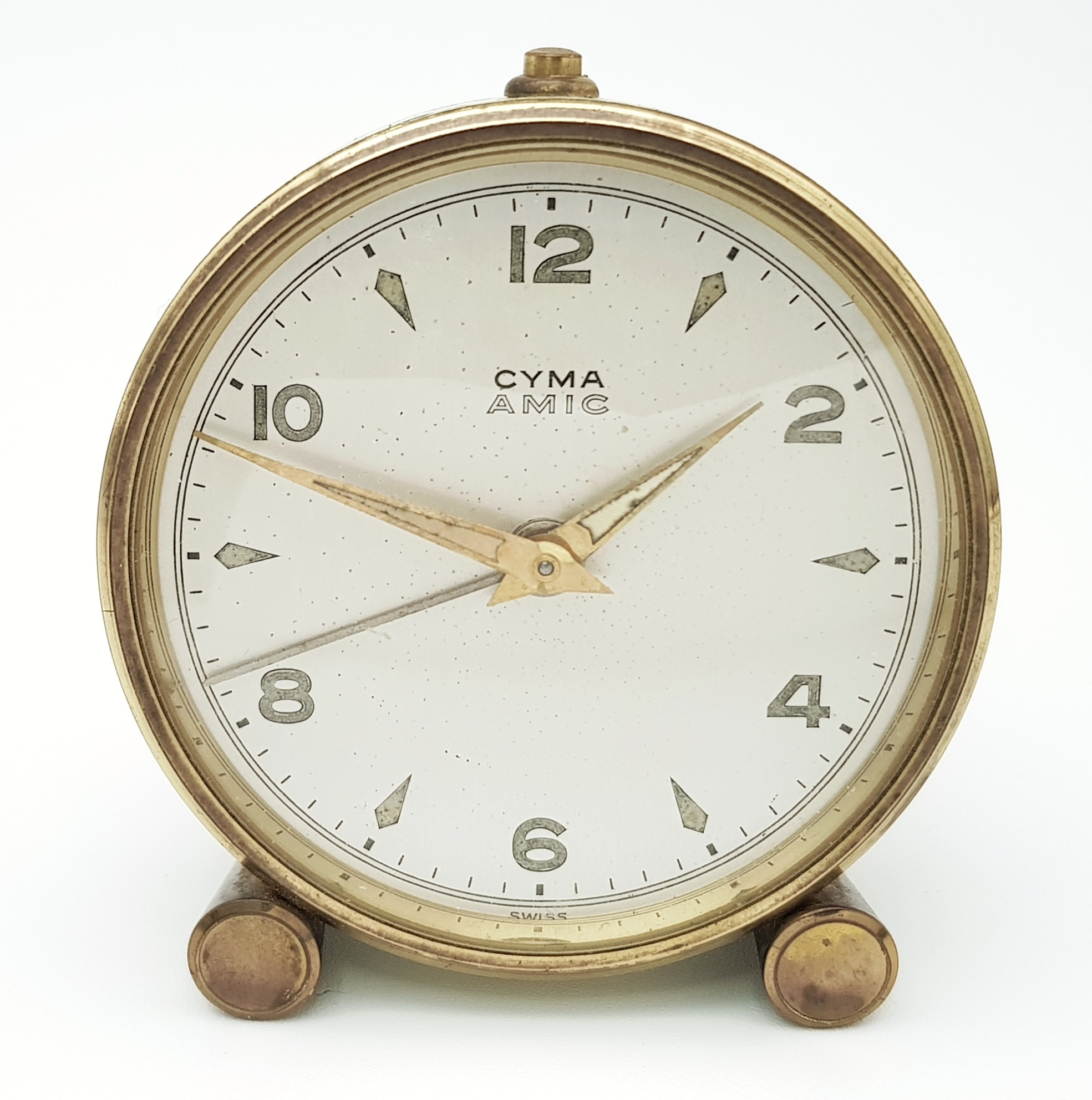 A Vintage Cyma Desk Clock