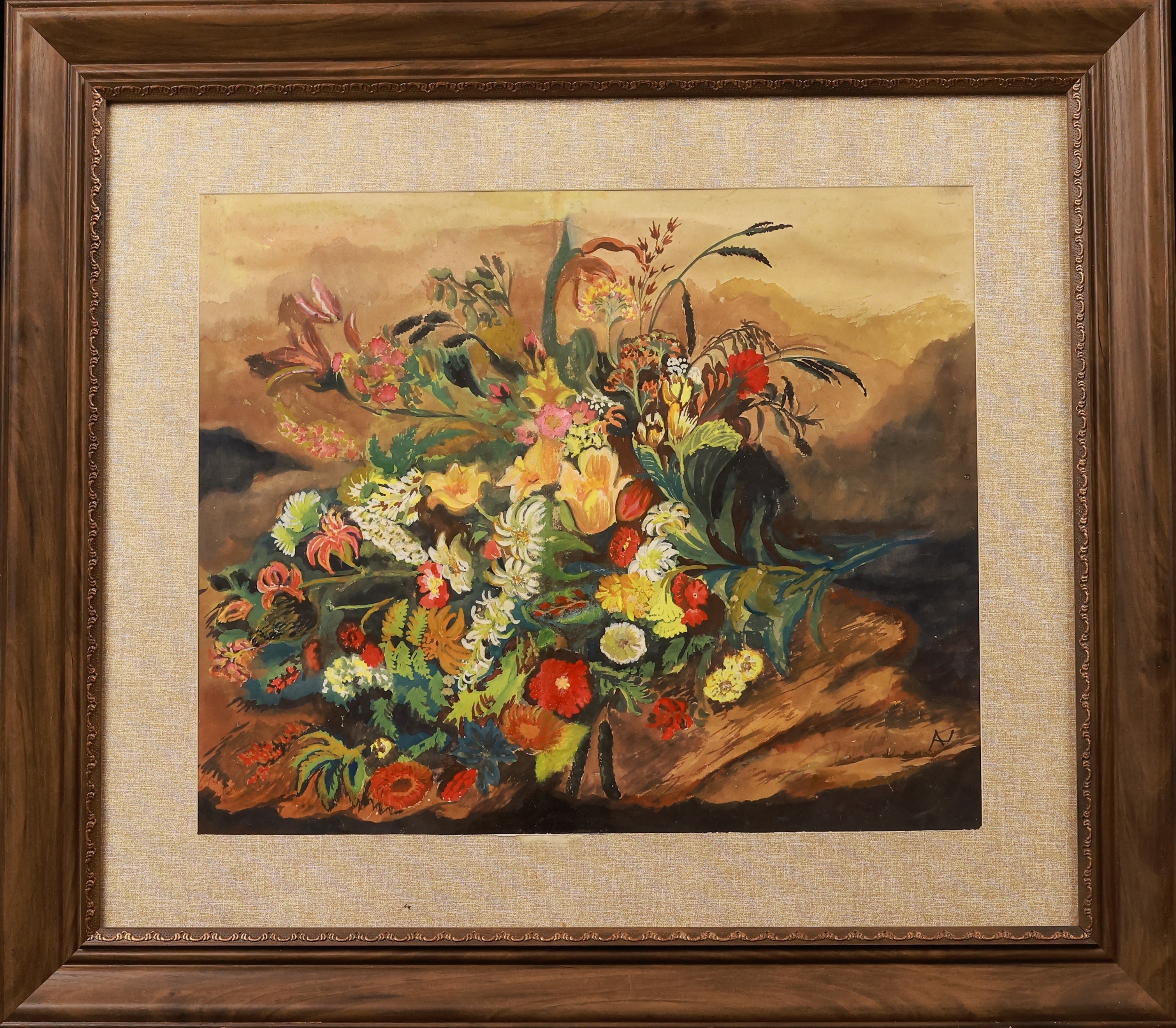"Still Life" by Trinh Nha, 39 x 48 cm, Watercolor on paper