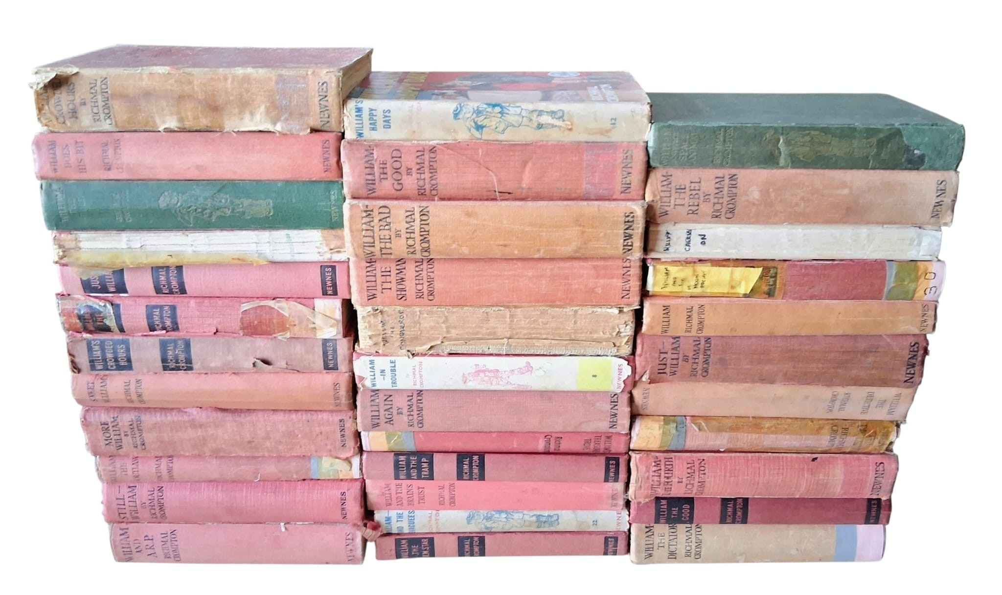 A collection of 35 Just William hardback books by Richard Crompton